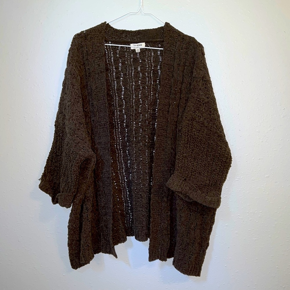 Oversized Boutique Style Olive Green Sweater